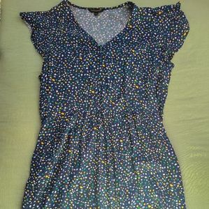 Banana Republic Flutter-Sleeve Knee-Length Dress